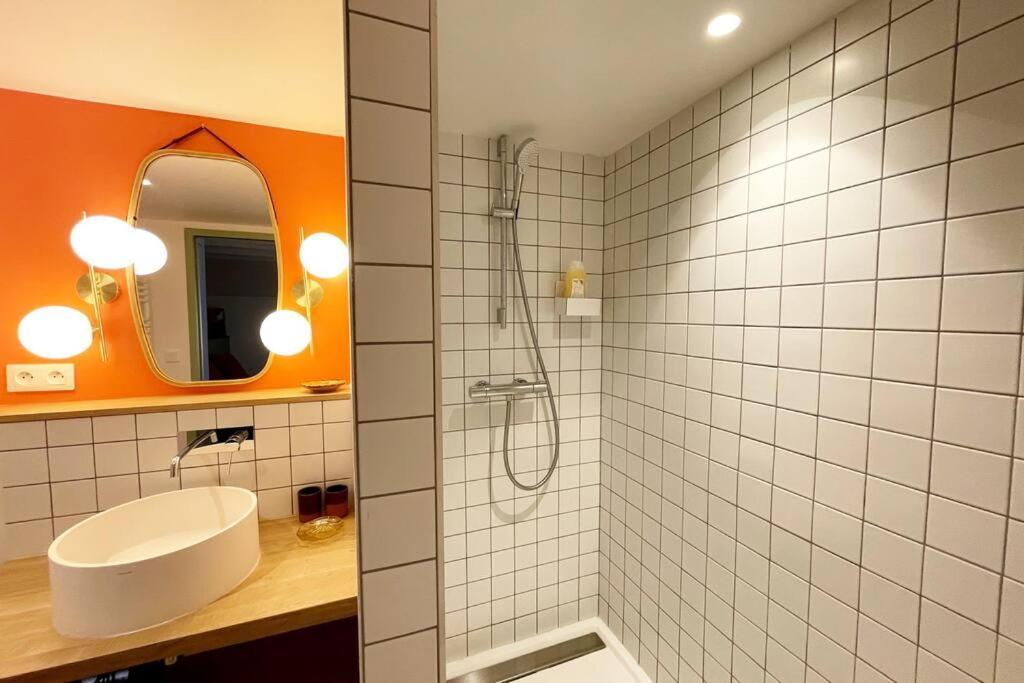 Appartement Moonrise - Plage 50M - Rue Gratuite Saint-Malo Bagian luar foto
