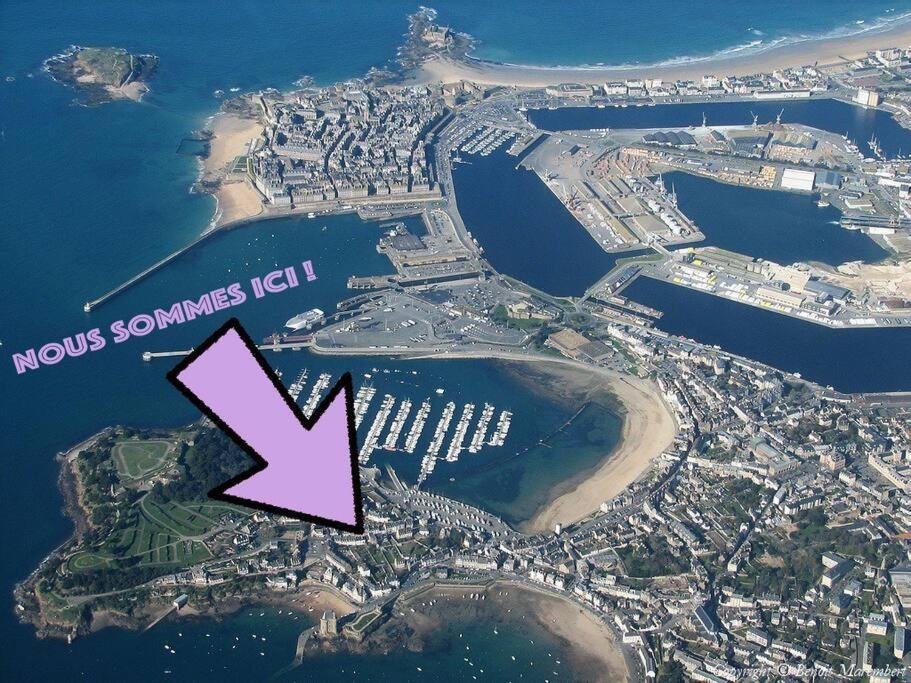 Appartement Moonrise - Plage 50M - Rue Gratuite Saint-Malo Bagian luar foto