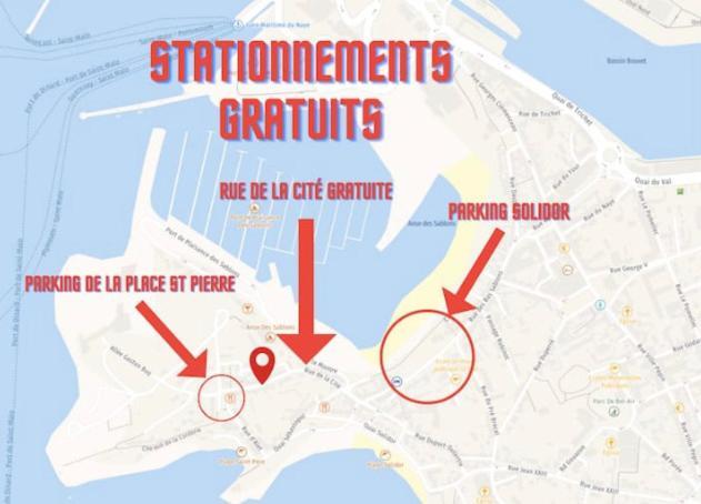 Appartement Moonrise - Plage 50M - Rue Gratuite Saint-Malo Bagian luar foto